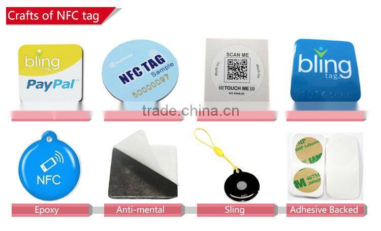 Programmable rfid epoxy nfc tag for mobile payment
