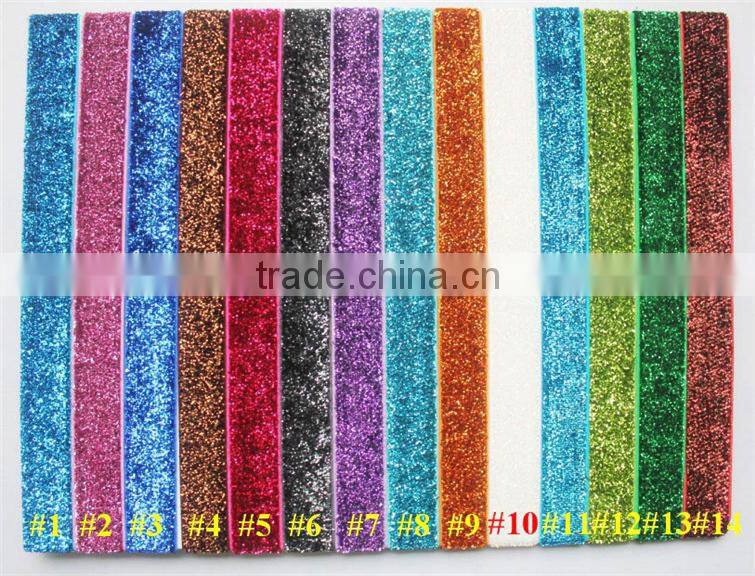 Hot-selling 5/8 Width Floral Fold Over Elastic,Printed FOE Elastic For Babygirl Hair Tie