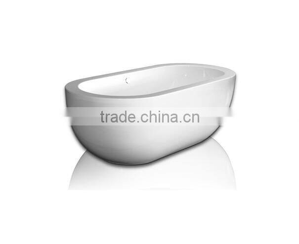 Small freestanding bathtub, artifical stone bathtub
