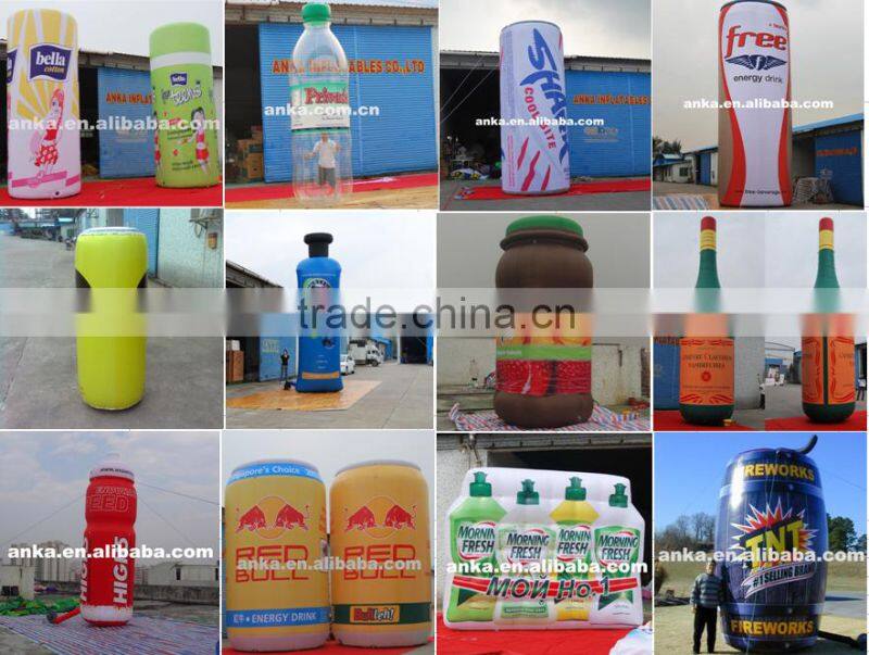 Custom made inflatable Japanese air plenum milk bottle for sale