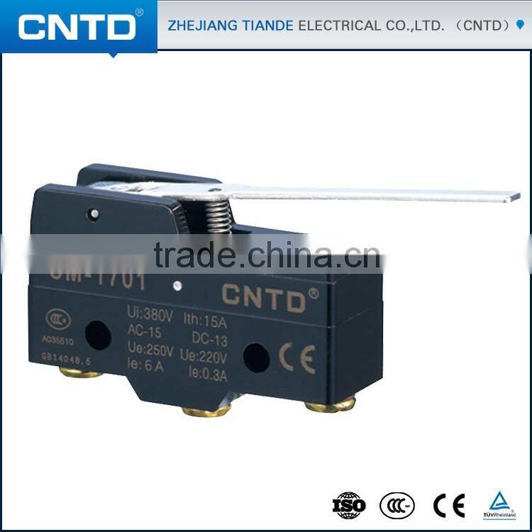 CNTD ABS Plastic 15A 250VAC Hinge Lever OMRON Type Micro Switch CM-1701 Z-15GW-B