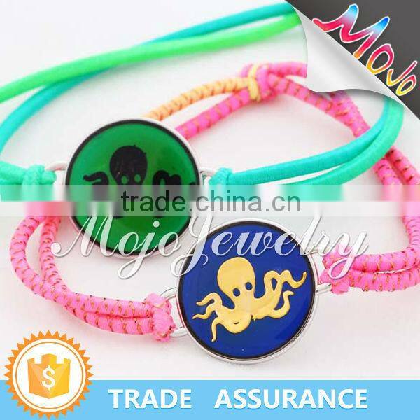 Ancient Dinosaur Pattern Silver Plated Mood Charm Bracelet Jewelry