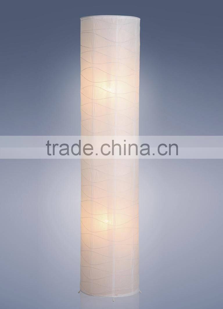 white Color and paper Material fishing floor lamp