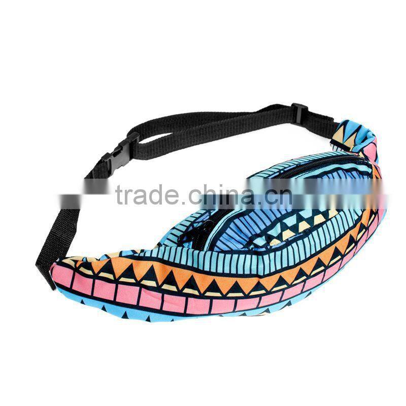 High quality cheap price ladies fashion printed Aztec waist pack