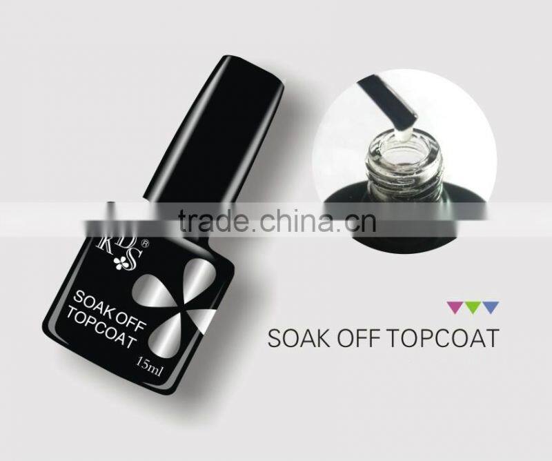 KDS soak off highlight topcoat finish nail polish