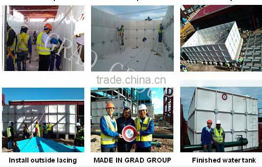 GRP square hot water tank
