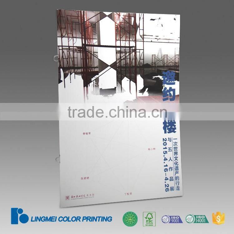 Saddle Stitching Book Printing with Lamination on Cover Guangzhou