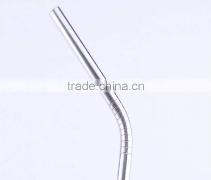Hot Sale Bulk Pirce Metal Straws Stainless Steel Bent Straw