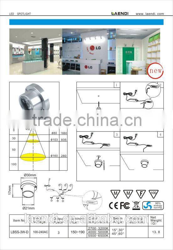 3W kitchen Led cabinet lights wonderful design