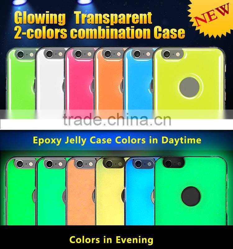 Sublimation glowing epoxy gel Case for iPhone 5 | 5s 6 plus