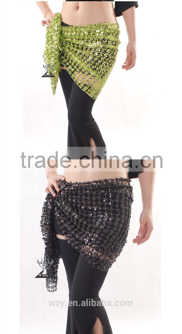 belly dancing clothing Lady purple sexy velvet belly dance hip scarf