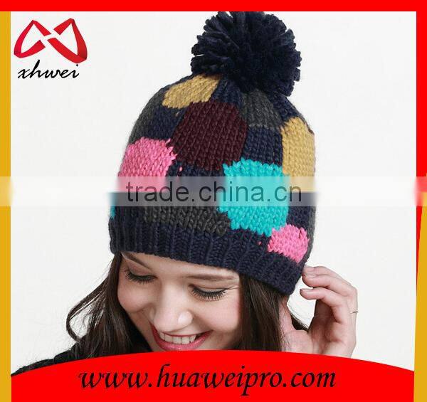 Custom Hats women Knitted Winter Cap Casual Beanies colorful Hip-hop Snap Slouch Bonnet beanie