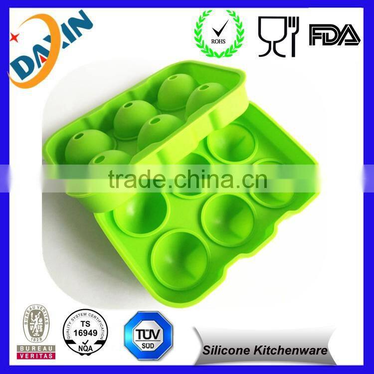 2016 OEM silicone ice ball tray 6, custom silicone ice cube trays