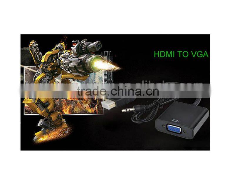 HD-MI to VGA Video Adapter Switch with Audio for Desktop PC