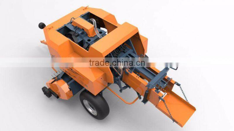 Trail-type wheat straw bander