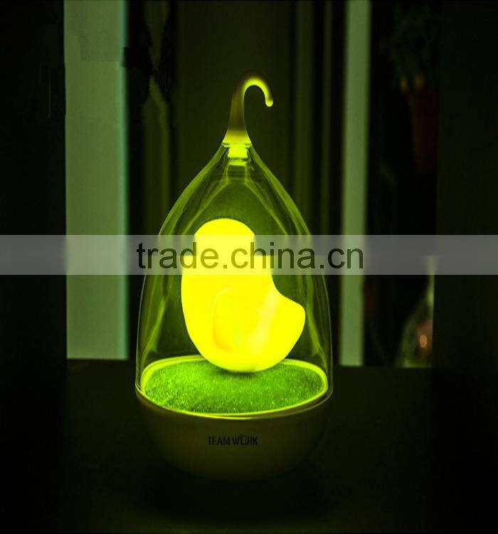 Touch sensitive poratble Birdcage lamp
