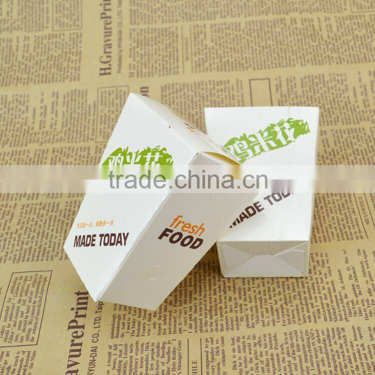 Custom printed disposable lunch food kraft paper box