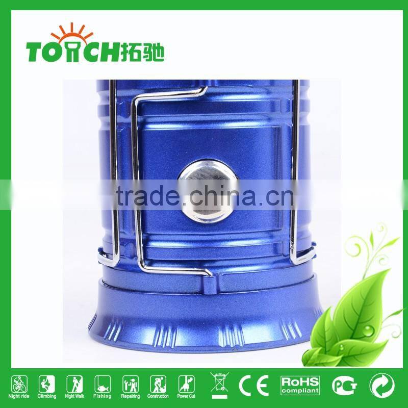 Brand New Plastic Rechargeable Emergency Camping Light High Quality LED Camp Torch Lamp 2 in 1 Lantern