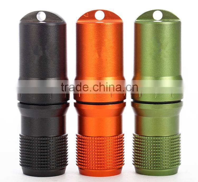 Outdoor pill bottles Aluminum keychain hanging bottle mini waterproof first aid sealed Bottles
