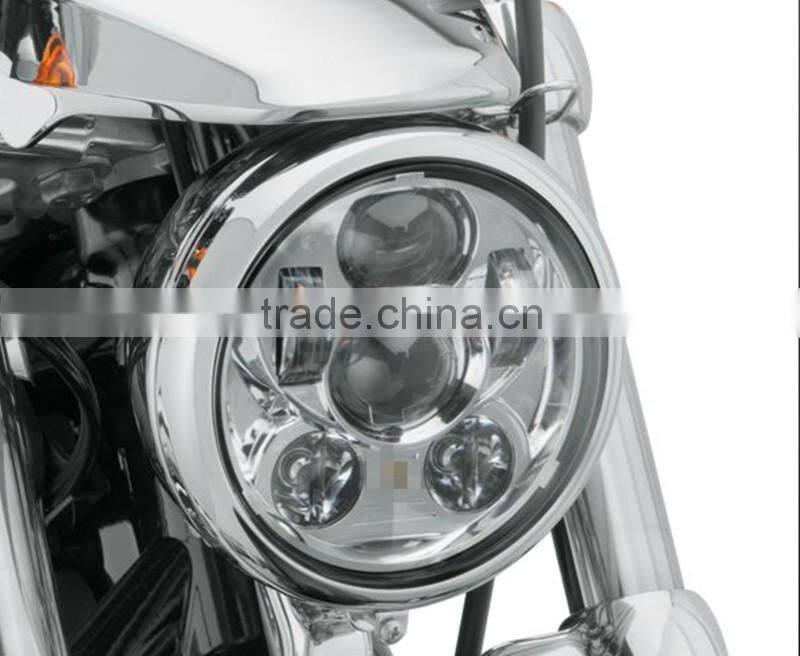 5-3/4" 45w 5.75" Motorcycle Projector led headlight for Harley Sportster,Street Bob FXDB, Iron883, Dyna