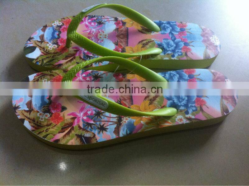 Thermal transfer fashion slipper