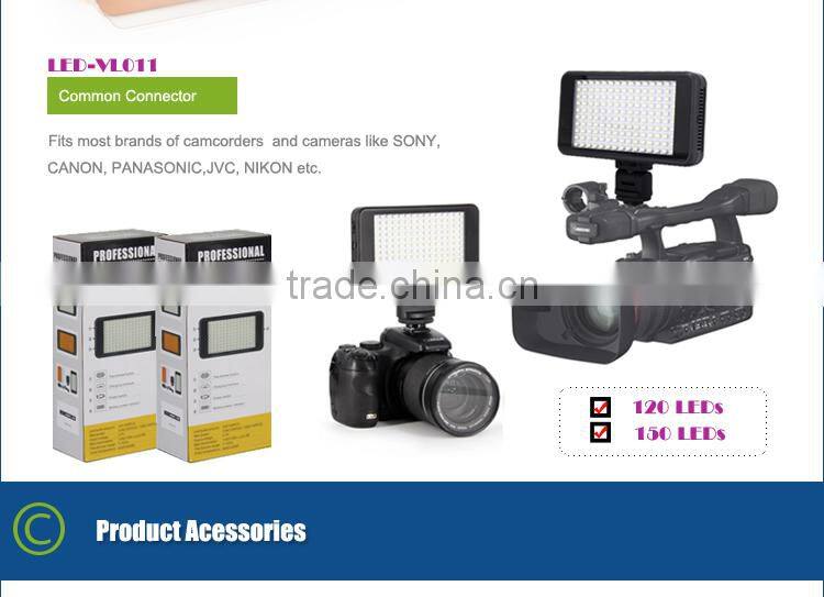 10W Bulit-in Battery Small Size LED Video Light For Photography