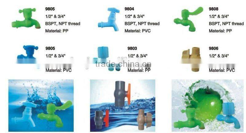 Top grade One Way Plastic PVC/ABS Faucet/Water tap/Bibcock