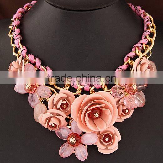 ODM/OEM Jewelry Factory fashion jewelry wholesale chunky feather necklace