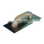 Carbon Steel Trowel with Wooden Handle , Drywall and Plastering Tools