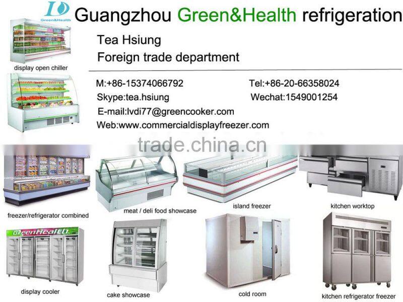 1.8meters counter top display sushi cooler showcase with CE approve