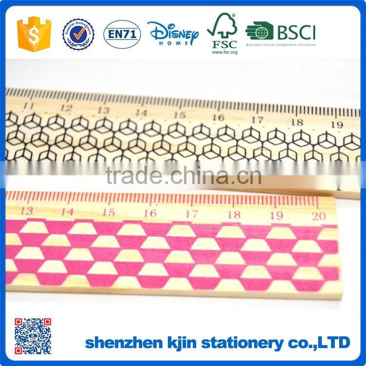 2016 Silkscreen printing 30cm wooden ruler in sale