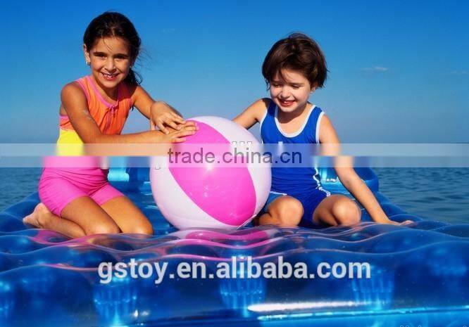 plastic rainbow color inflatable beach ball