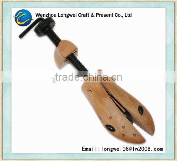 adjustable wooden shoe last/cedar wood shoe tree/shoetree