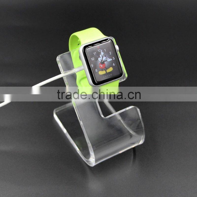 Hot Clear Acrylic Stand with Charging port for Smart Watch