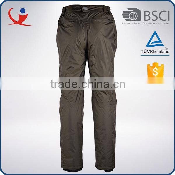 Customized size colorful breathable windproof men 100% polyester ski pants