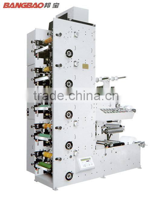 automatic label 4 colour flexo printing machine