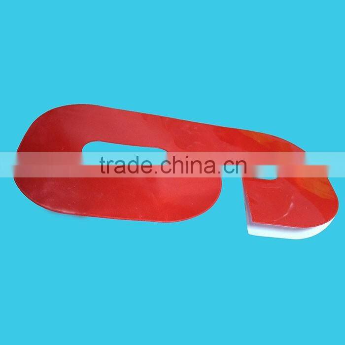 Red reflective pvc Soft Print Label Reflective Number Sticker Card