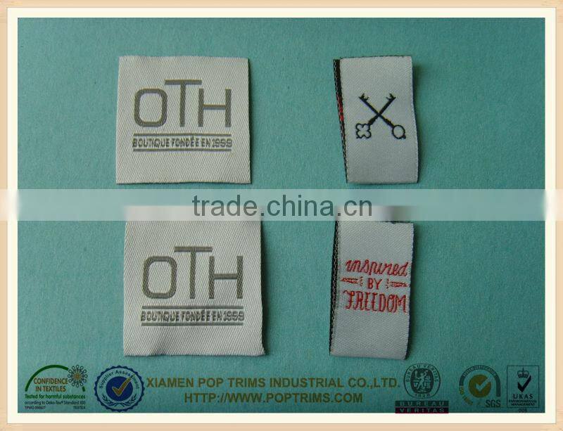 Professional manufacture custom garment label for OEM