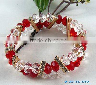 Fashionable hademade bangles crystal bracelet