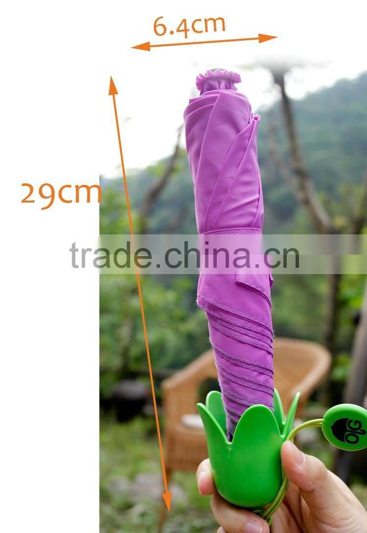 Hot Sell Unique Umbrella Sun And Rain Folding Umbrella Eggplant Shape Umbrella
