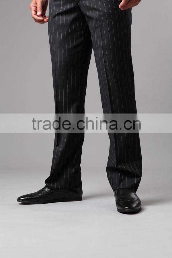The Classic Black Pinstripe Pants