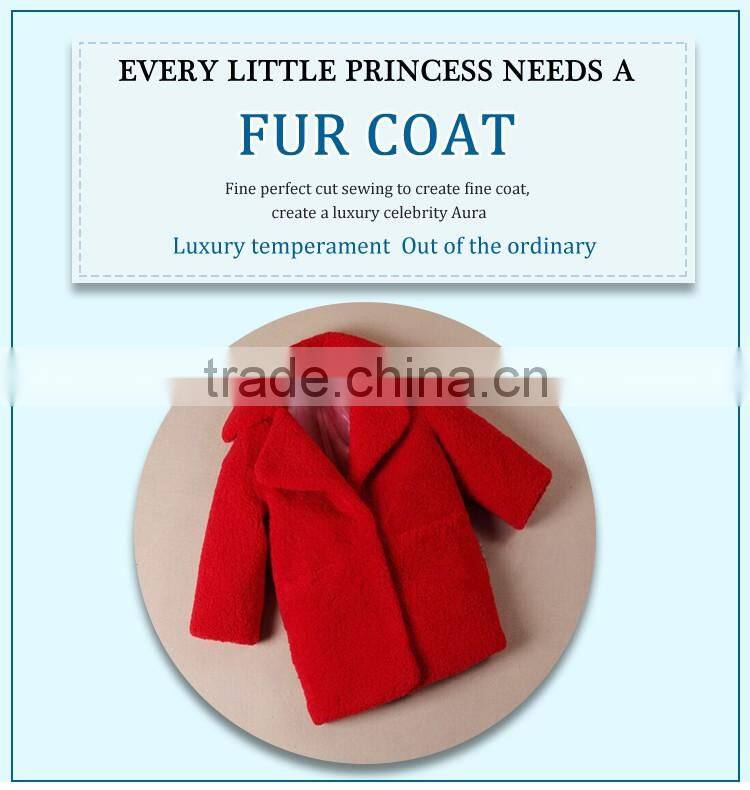 long coat for girl, faux fur coat for kids