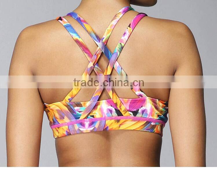 Cheap wholesale yoga style classic made in china sports bra