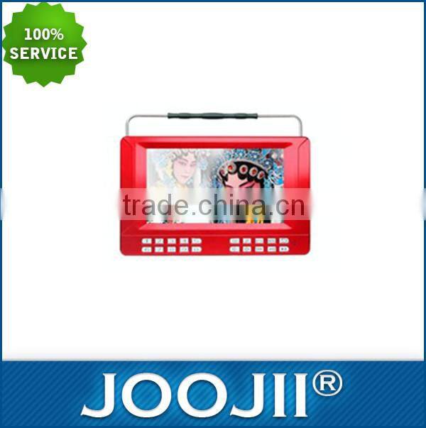 2016 Promotion 9-10inch portable small tv with DVD player and FM Radio, USB. CD/DVD/VCD