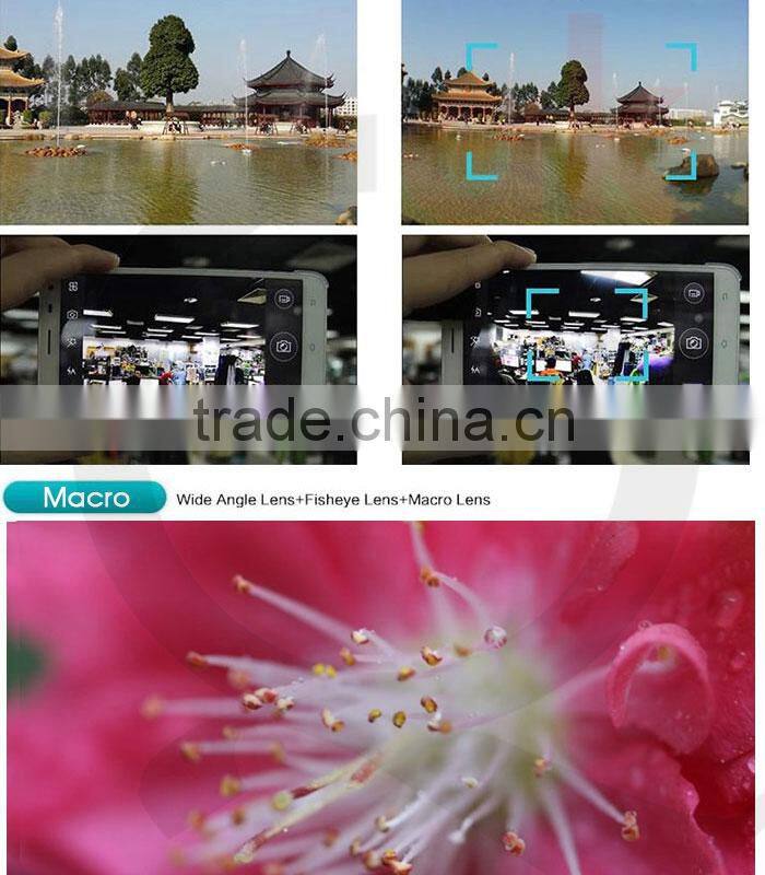 For all smartphone 3 in 1 lens camera lens for iphone4 4s 5 s samsung htc nokia