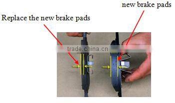 Ceramic brake pads, brake pads Peugeot cars
