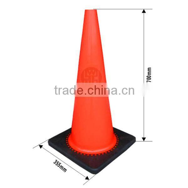 DINGWANG Origin Good Quality Soft PVC Orange Cone, Flexible Traffic Cone