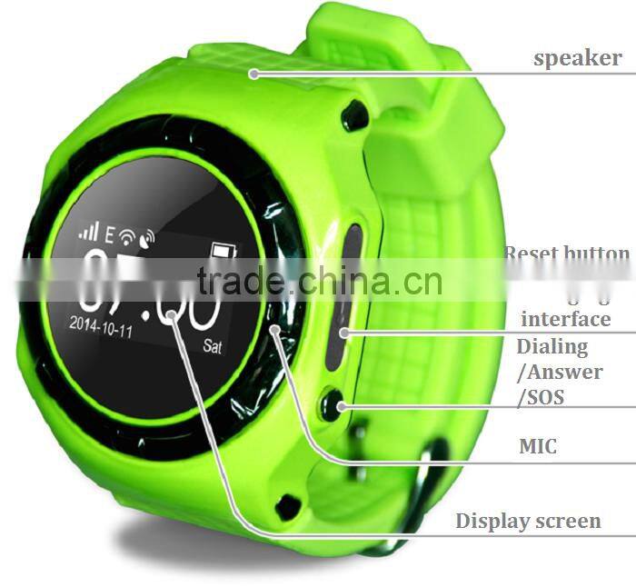 Kids android gps tracker pedometer smart watch phone