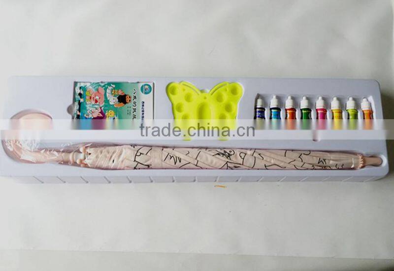 Painting kids umbrella/DIY umbrella/kids colorful painting umbrella