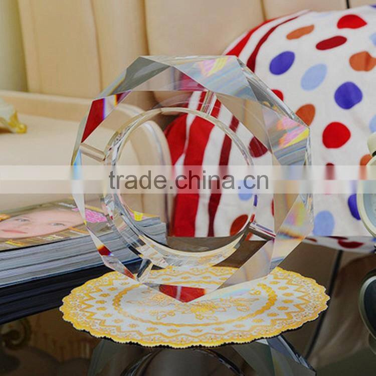 Ashtray on sale crystal glass material & custom design